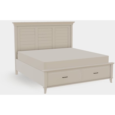 King Panel Bed with Drawer End