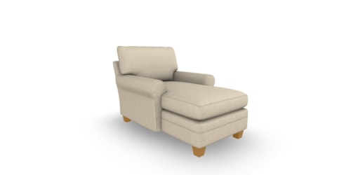 Transitional Chaise Lounge