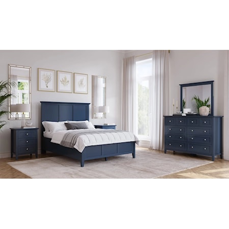 Contemporary California King Bedroom Set with Dresser