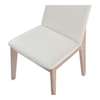 Moe's Home Collection Deco Deco Oak Dining Chair White Pvc-M2