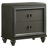 Contemporary Nightstand with USB Ports