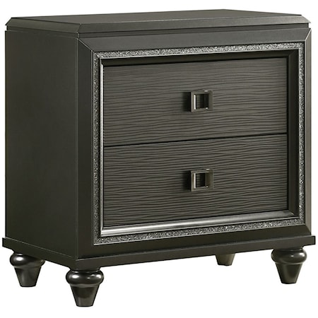 Contemporary Nightstand with USB Ports