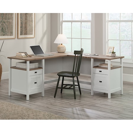 4-Drawer L-Shaped Desk