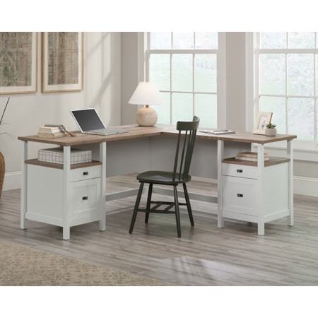 4-Drawer L-Shaped Desk