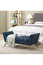 Modway Response Response Upholstered Fabric Accent Bench - Teal