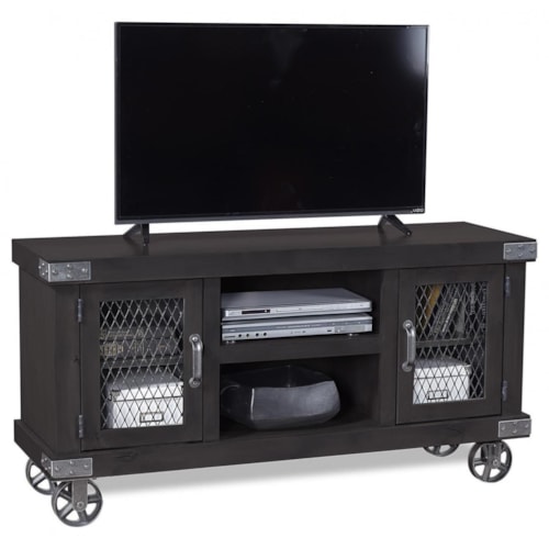 55" Console with Metal Casters