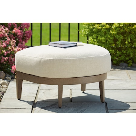 Outdoor Ottoman With Cushion