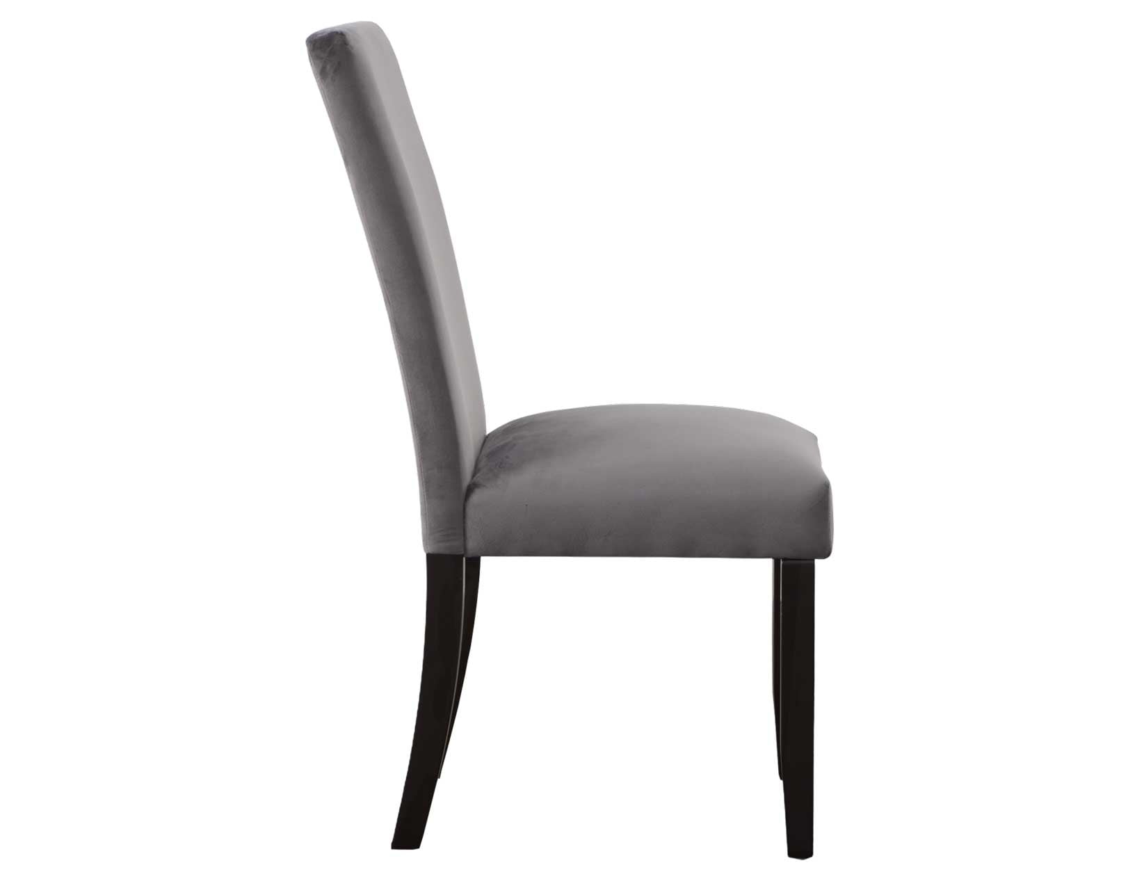 Gray Velvet Side Chair