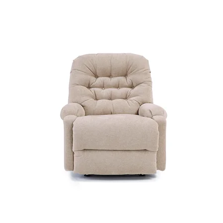 Space Saver Recliner with Button Tufting