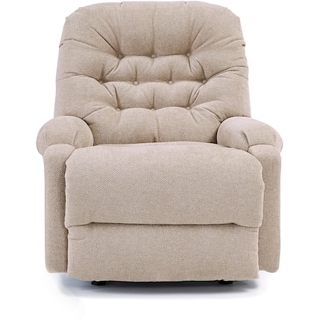 Swivel Glider Recliner with Button Tufting