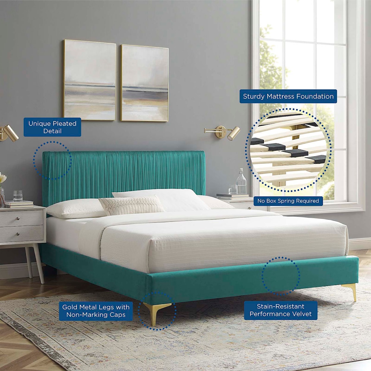 Modway Peyton King Platform Bed