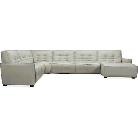 6-Piece Right-Facing Chaise Sectional
