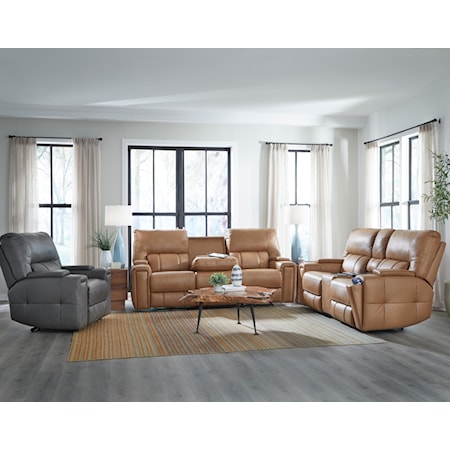 Triple Power Sofa W/ Power Drop Down Table