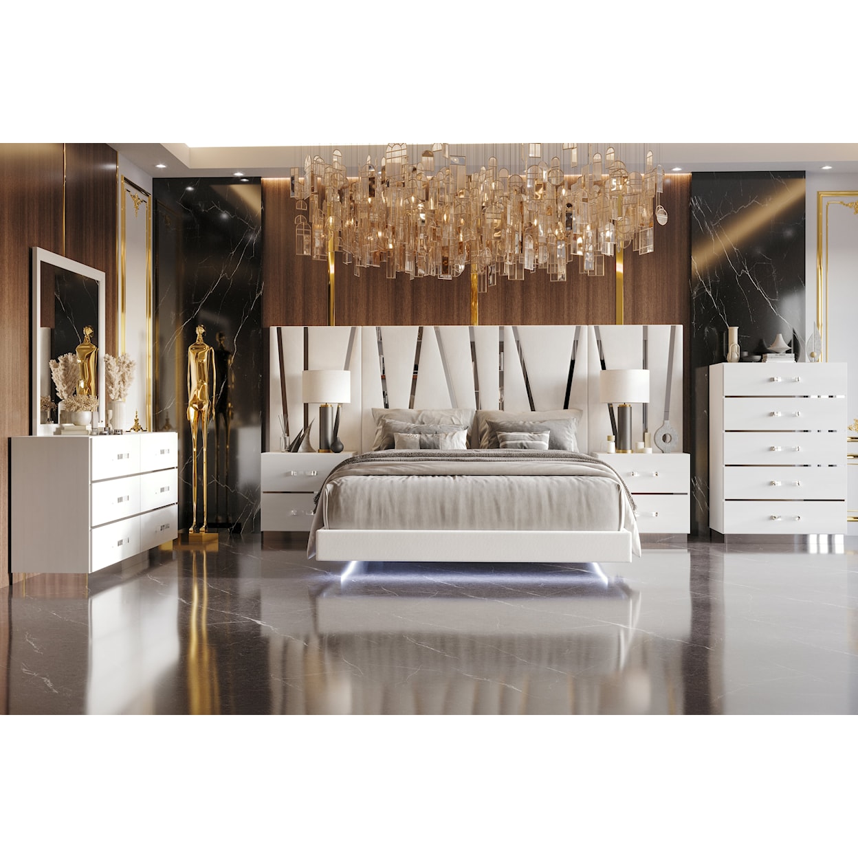 New Classic Europa California King Panel Bed