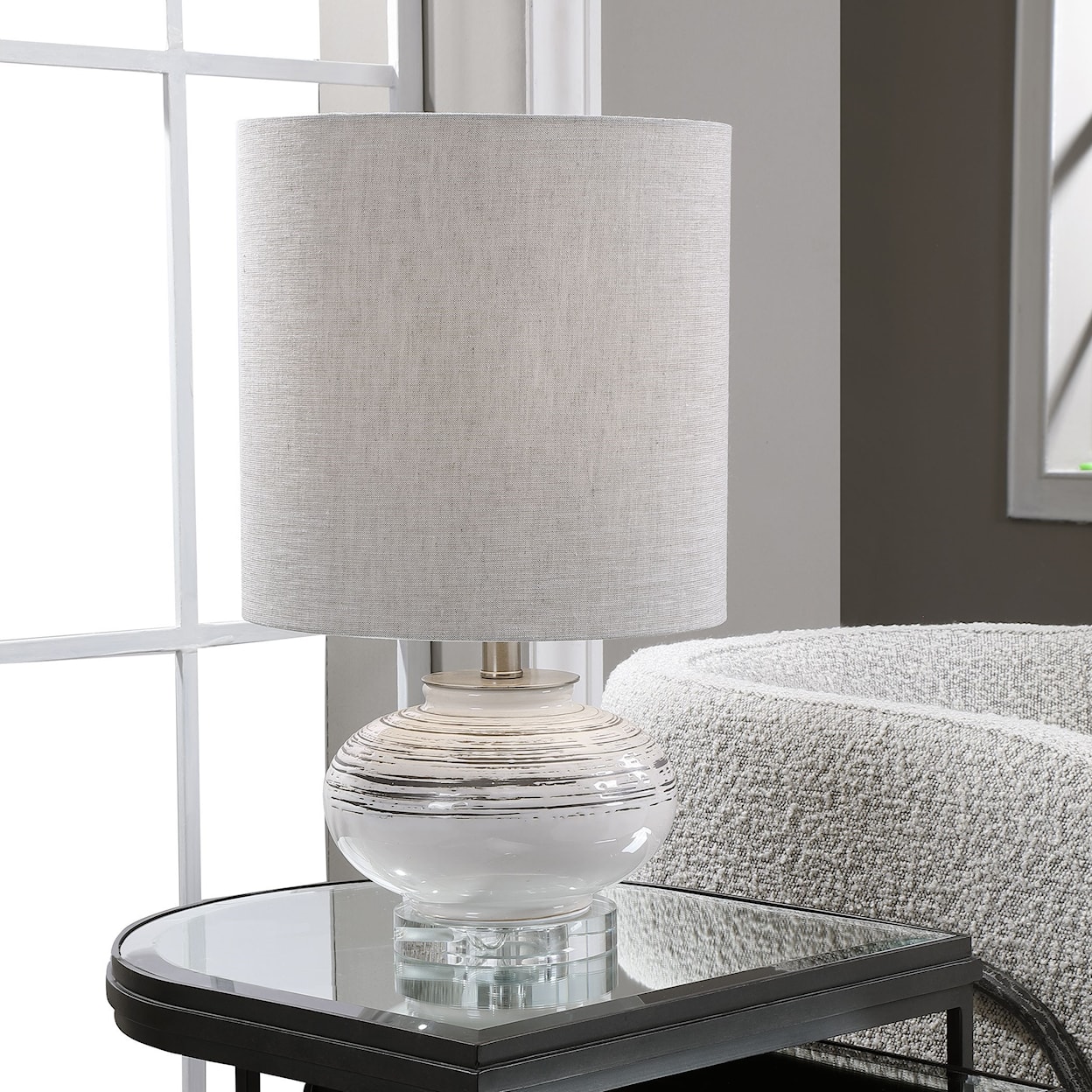 Uttermost Accent Lamps Lenta Off-White Accent Lamp