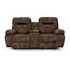 Best Home Furnishings Arial Power Recline Space Saver Console Loveseat