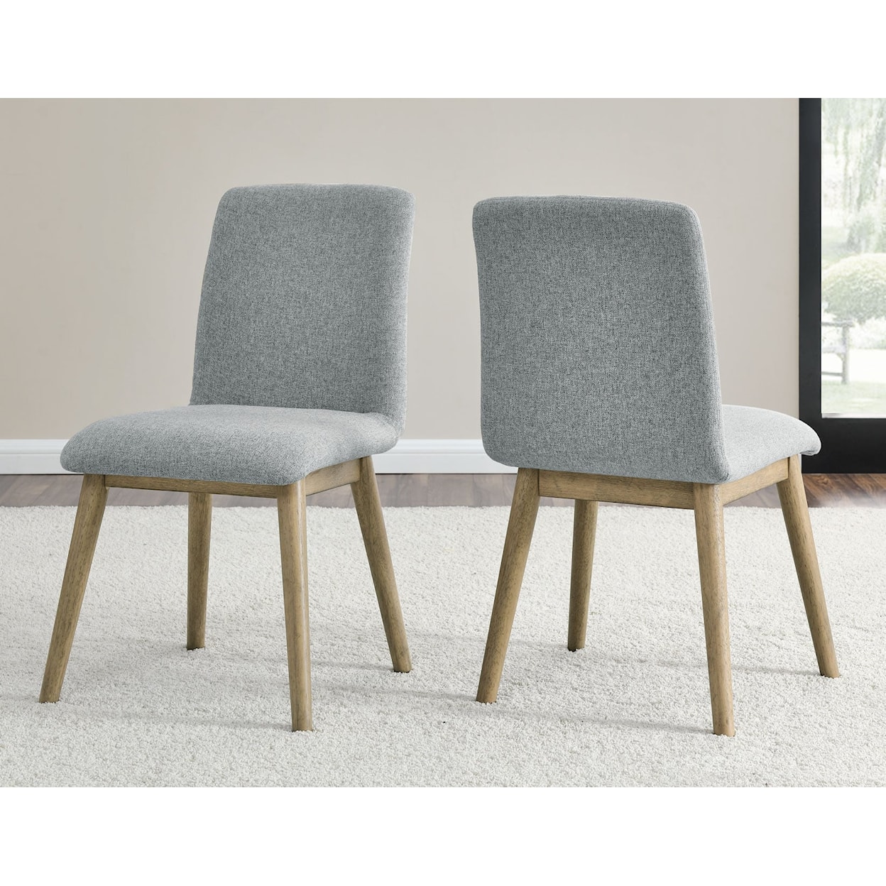 Steve Silver Vida Gray Polyester Side Chair