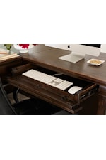 Aspenhome Jackson Traditional 72" L-Shaped Desk with Cord Management & Outlets