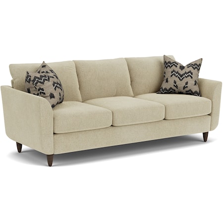 Mid-Century Modern Sofa with Tapered Arms