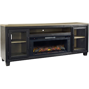 Signature Design by Ashley Foyland 83&quot; TV Stand with Electric Fireplace