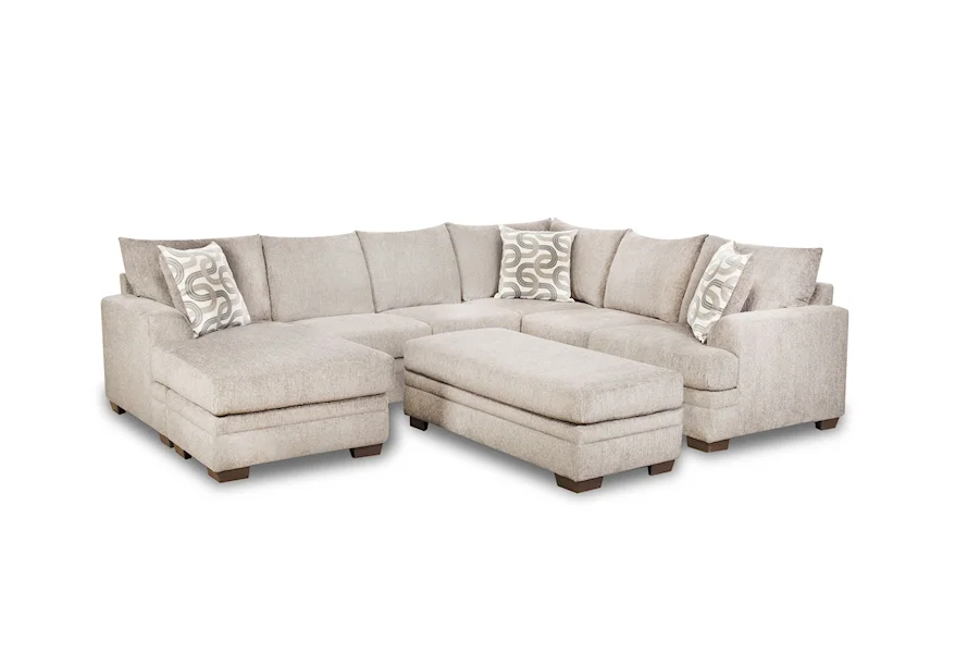 1310 Bailey Sectional Sofa with Ottoman by Behold Home at Furniture and More
