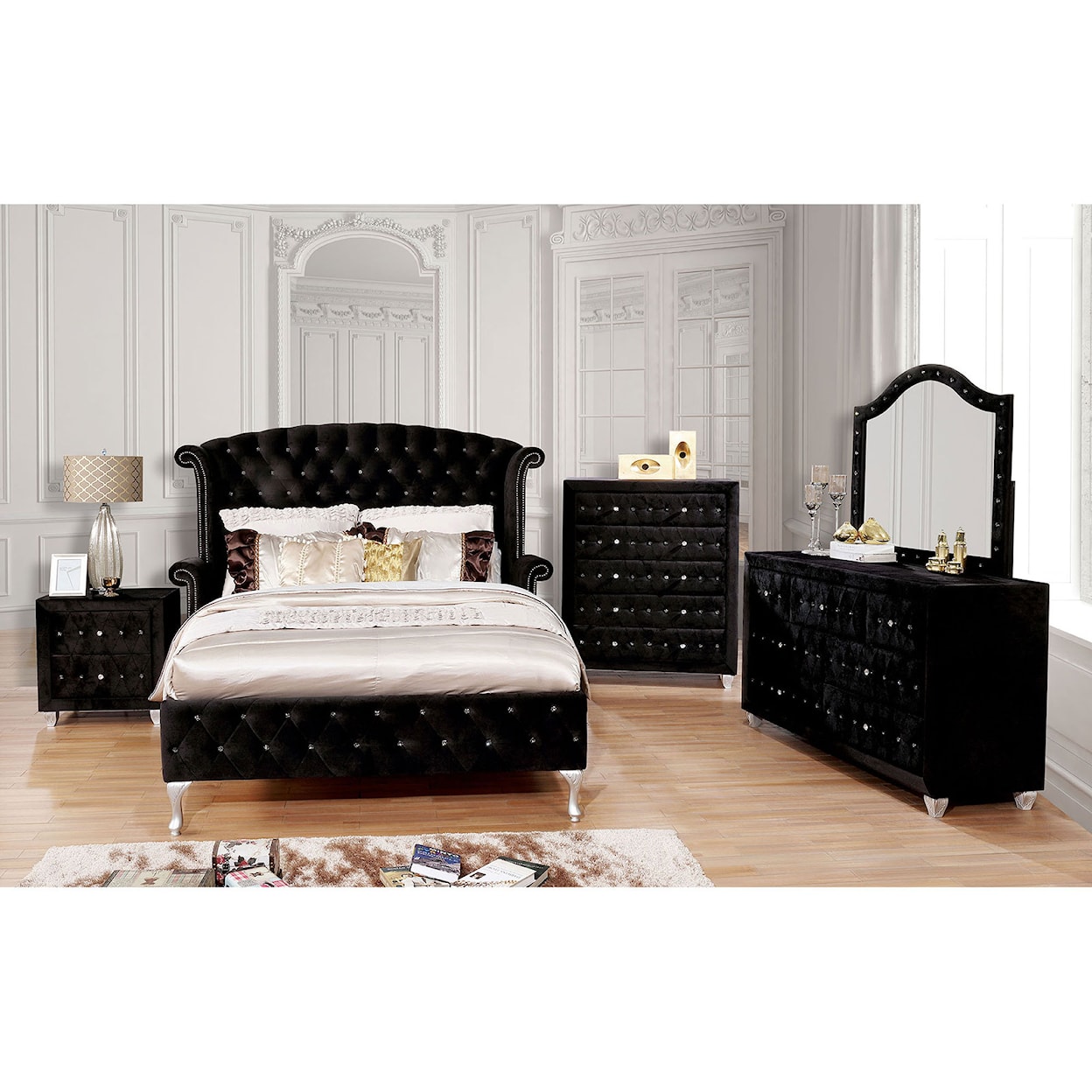 Furniture of America Alzire Queen Bedroom Group