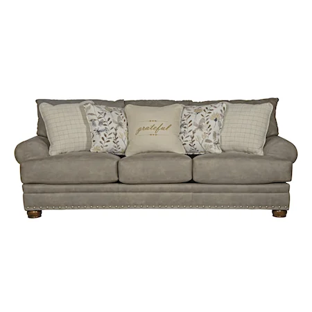 Transitional Sofa with Nailhead Trim