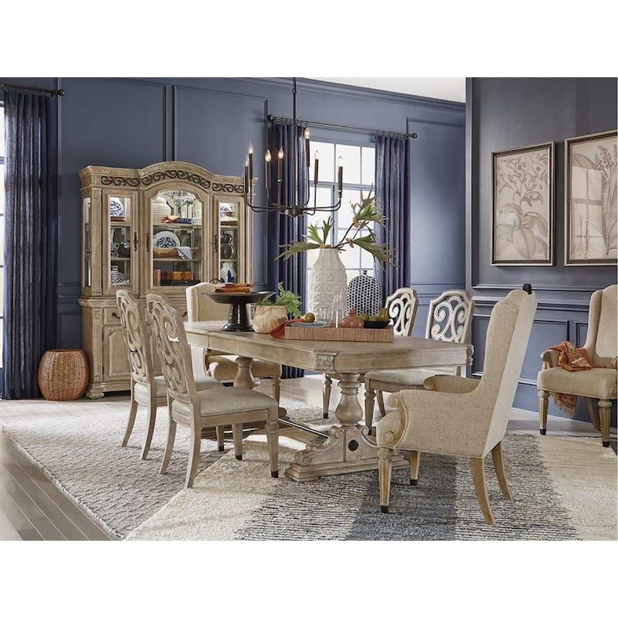Magnussen Home Marisol Dining Trestle Dining Table