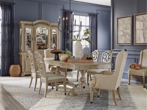 Transitional 7-Piece Dining Set 
