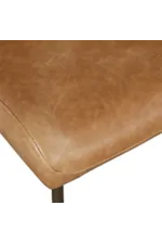 Jofran Easley Rustic Upholstered Dining Chair with Metal Legs