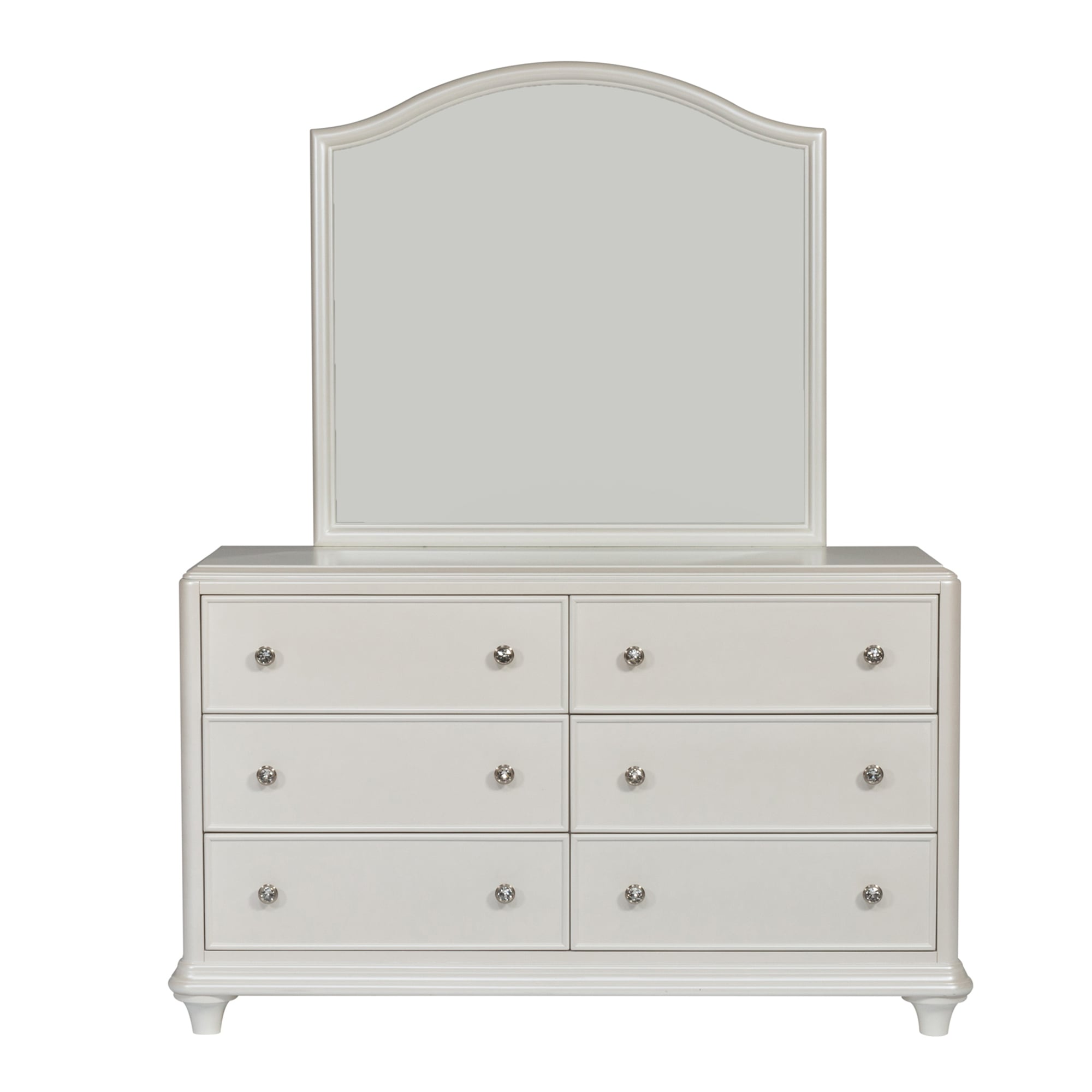 Liberty Furniture Stardust 710YBRDM Glam 6Drawer Dresser with Arched