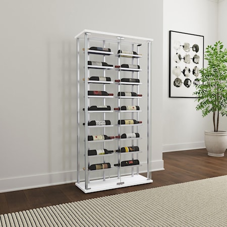 Wine Storage LED Curio Cabinet