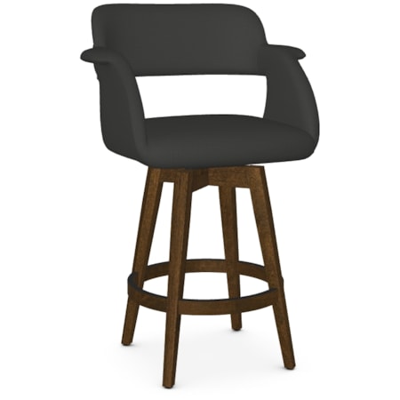 Upholstered Counter Height Swivel Stool
