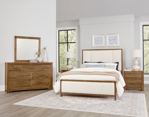 Transitional Upholstered Queen Bedroom Set