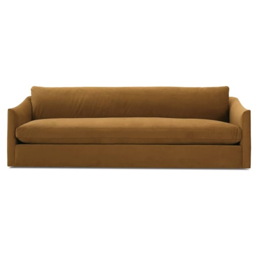 Transitional 92" Sofa with Bench Cushion