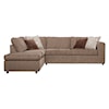 Serta Upholstery by Hughes Furniture 1100 Sectional Sofa with Chaise