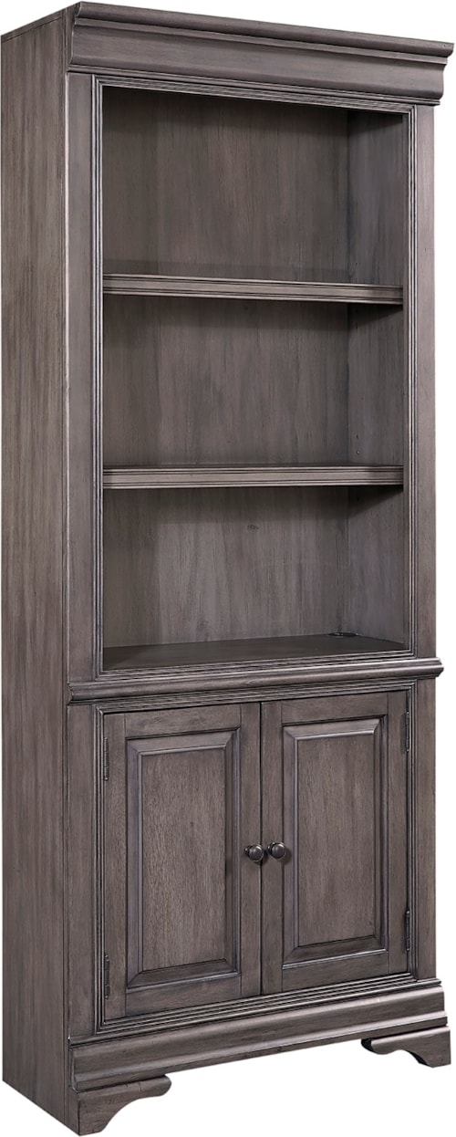 Traditional Door Bookcase with Adjustable Shelves