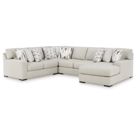 4-Piece Sectional With Chaise
