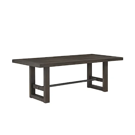 Contemporary 84 inch Trestle Table