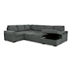 Ashley Furniture Signature Design Millcoe 3-Piece Sectional with Pop Up Bed