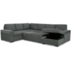 Signature Design by Ashley Millcoe 3-Piece Sectional with Pop Up Bed