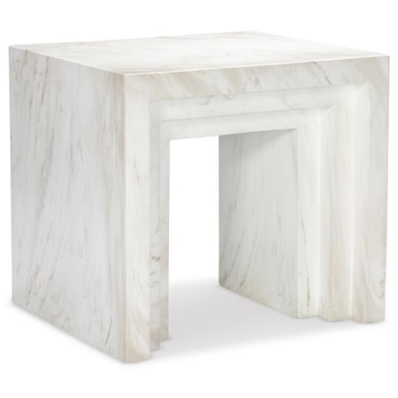 Aries End Table Marble