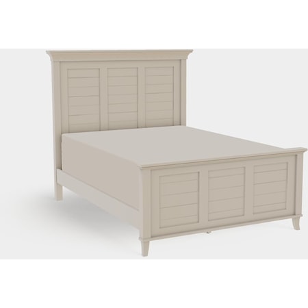 Queen Panel Bed with High Footboard