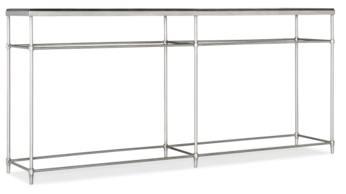 Transitional Wood and Metal Console Table