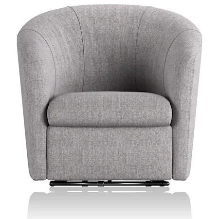 Contemporary Barrel Swivel Chair