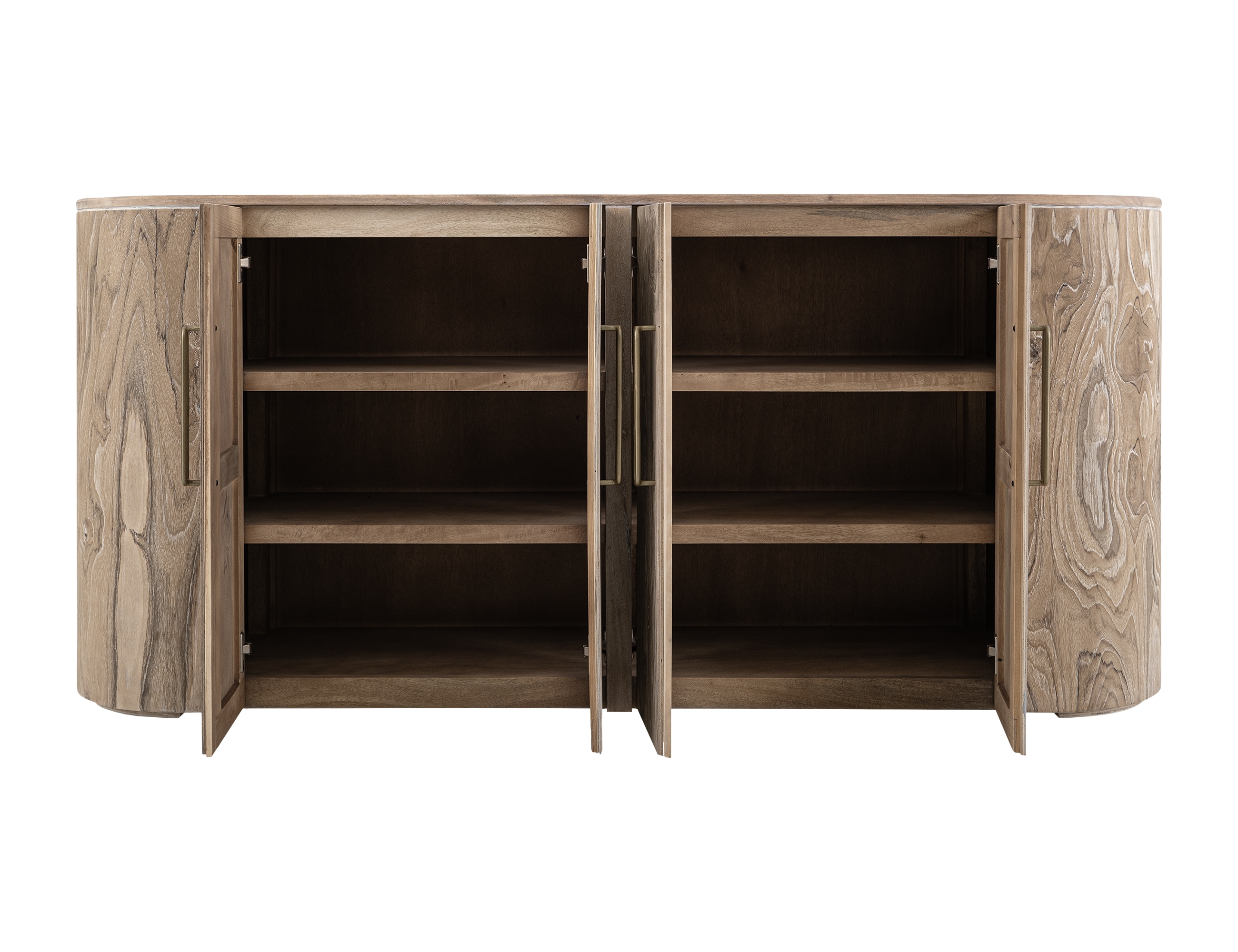 International Furniture Direct Balam 4-Door Storage Console