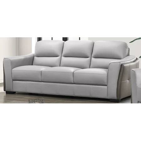 Contemporary Sofa w/Gray Seat & Dark Gray Sides
