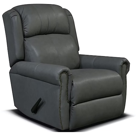 Leather Swivel Gliding Recliner