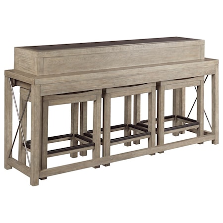 Bar Console w/ 3 Stools