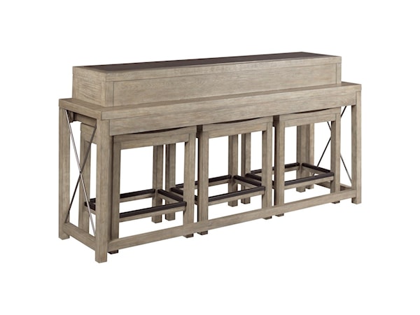 Bar Console w/ 3 Stools